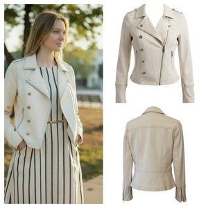 WHBM Denim Jacket- Stretch Denim- 14petite- EUC $128 Retail